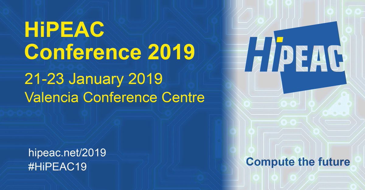TetramaxEU's tweet photo. The #HiPEAC19 conference next week will offer a glimpse into future computing systems, including the launch of the HiPEAC Vision 2019. Read More: https://t.co/s3XpY08epR
Join #TETRAMAX for the 'Workshop on Transfer to Industry and Start-Ups on Monday! https://t.co/TYN6qnL46j https://t.co/m6HIyxPtOg