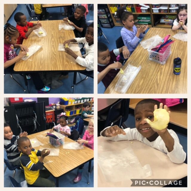 LGE__HCS's tweet photo. Kindergarteners had fun learning about rocks & soil with various hands-on activities. They created fossils and founds lots of interesting things in the soil on the playground! #bettertogetherhenry #LetsGetExcited #aboutScience https://t.co/vaH1bUOZxS