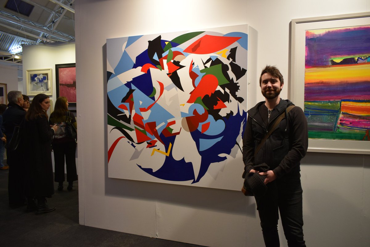 My work at the <a href="/LondonArtFair/">London Art Fair</a> yesterday with <a href="/AdamGallery/">Adam Gallery</a>. #abstractpainting #colourful #contemporaryart #contemporarypainting #art #positive #striking #energetic #fresh <a href="/BigArtBoost/">#BigArtBoost</a> <a href="/TheLondonGroup1/">The London Group</a> <a href="/zealous_co/">Zealous</a>