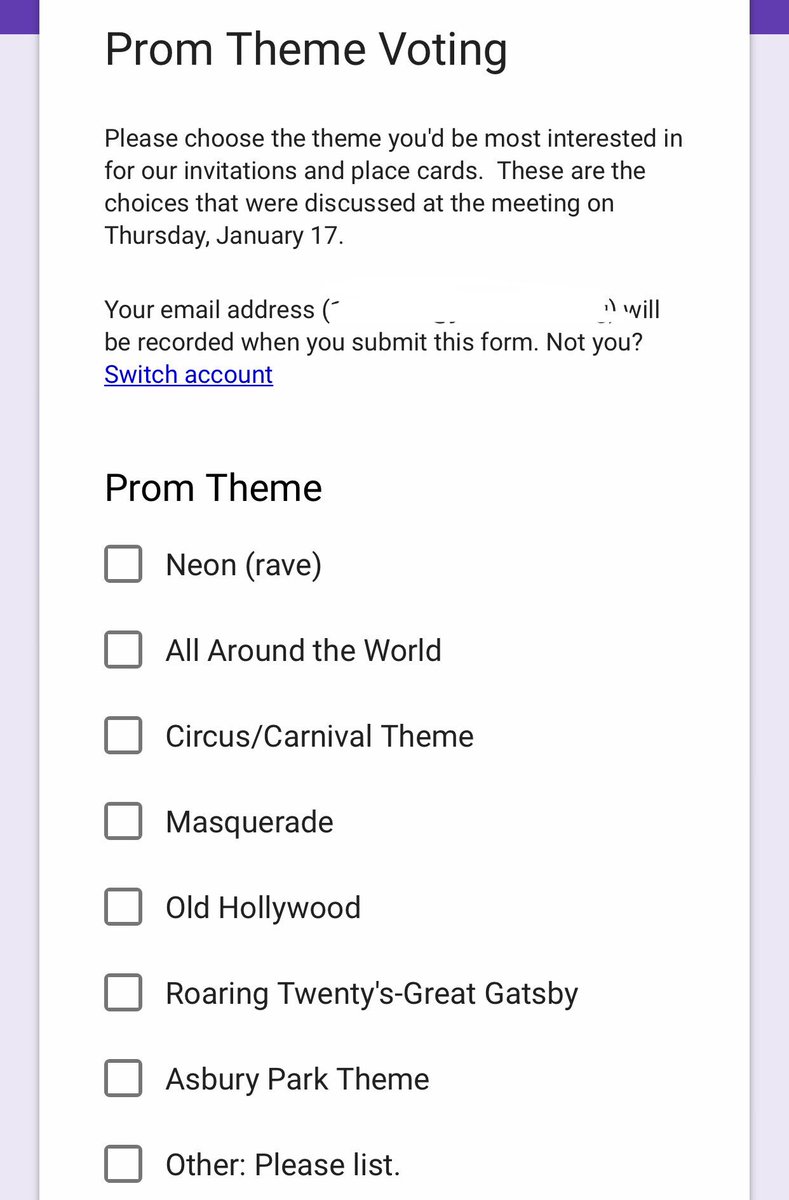 Make sure you check the google classroom to vote for our prom theme !!!!