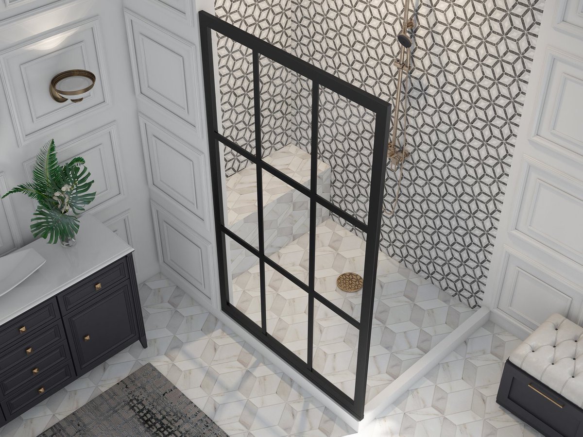 The versatile Gridscape door features a strong, exterior-only anodized aluminum grid to create a modern, edgy look.