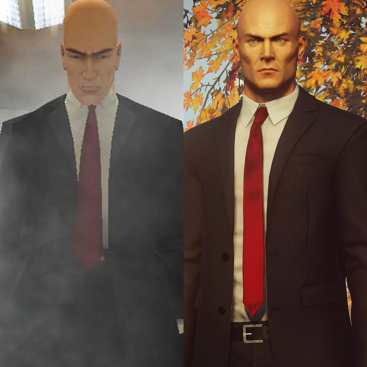 IOInteractive's tweet image. 47 ages quite well, wouldn&apos;t you say?

#pubertychallenge #HITMAN2