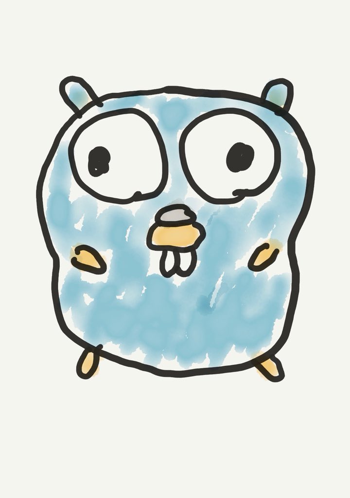 ymotongpoo's tweet image. Drinking out with @tenntenn and tried drawing Go Gopher. #golangjp