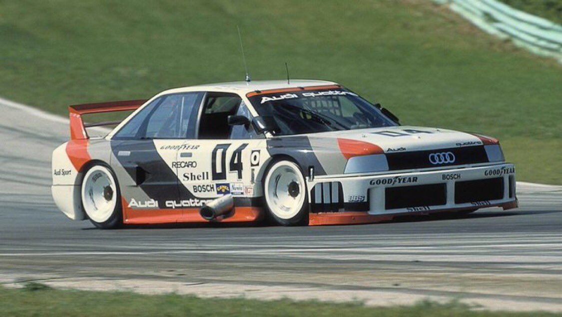 ryan_dalziel's tweet photo. Check out @starworksmotor retro livery for @Rolex24Hours to honor @IMSA 50th and @audisport 30th anniversary of one the most bad ass cars ever - the 1989 Audi 90 Quattro GTO. #verticalbridge #audisport #rolex50 #imsa50 https://t.co/i4Xkl4u3T2