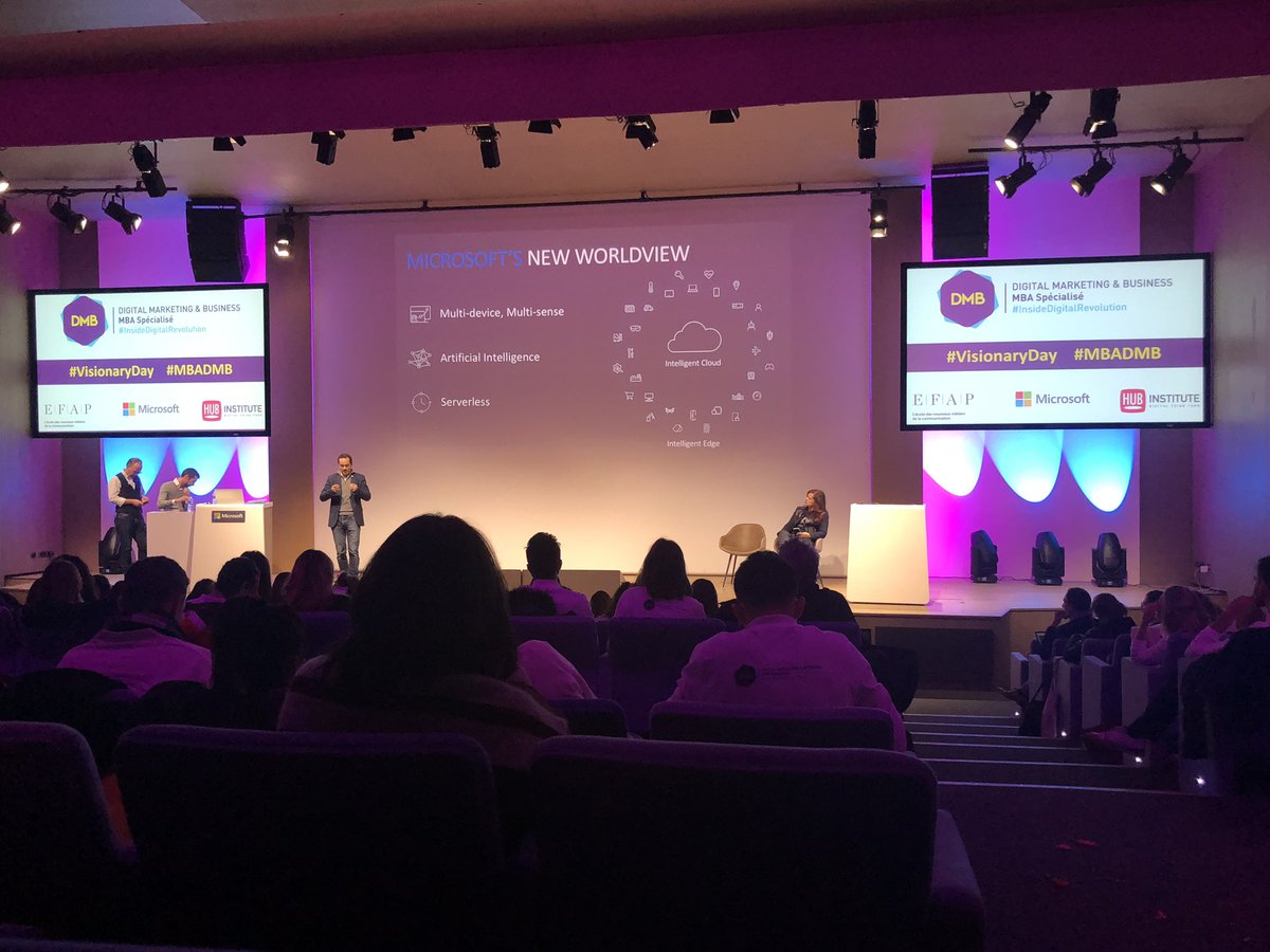 [#VisionaryDay]#MBADMB 
Un grand Merci au CMO <a href="/sebimbert/">Sébastien Imbert</a> pour l’accueil hier sur le Campus <a href="/microsoftfrance/">Microsoft France</a> et ses interventions, notamment sur le Modern Marketing (is the way to drive governance around process, people and technologies). Merci aux 10 intervenants très inspirants
