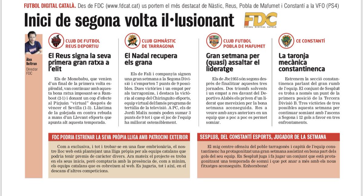 FDC - Futbol Digital Català tweet media