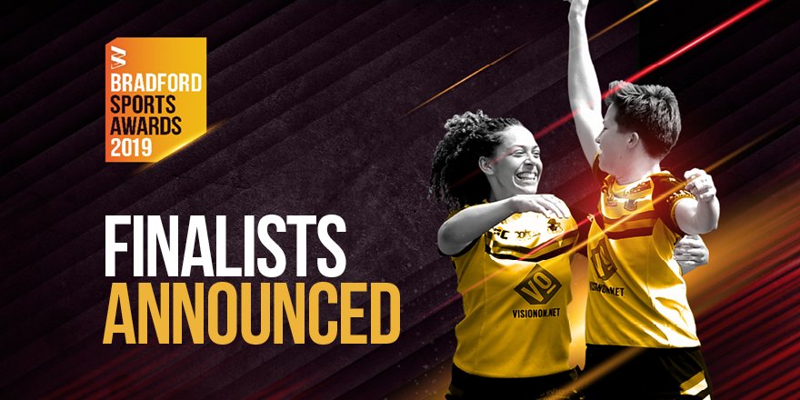 Congratulations to all the Bradford Sports Awards 2019 finalists👏🏆#BSA2019

Check out the full shortlist on our website: activebradford.com/bsa