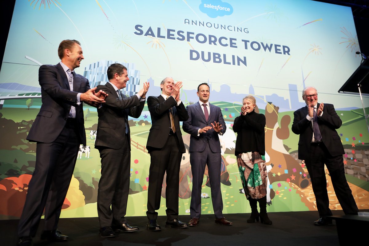 Elizabeth Pinkham (@pink94109) on Twitter photo Announcing Salesforce Tower Dublin - our new urban campus with 1,500 new jobs and $1M donation to Educate Together. Thank you An Taoiseach @campaignforleo for joining us on the big day! <a href="/dpdwex/">Dave Dempsey</a> <a href="/MarkHawkins/">Mark Hawkins</a> Announcing Salesforce Tower Dublin - our new urban campus with 1,500 new jobs and $1M donation to Educate Together. Thank you An Taoiseach @campaignforleo for joining us on the big day! <a href="/dpdwex/">Dave Dempsey</a> <a href="/MarkHawkins/">Mark Hawkins</a>