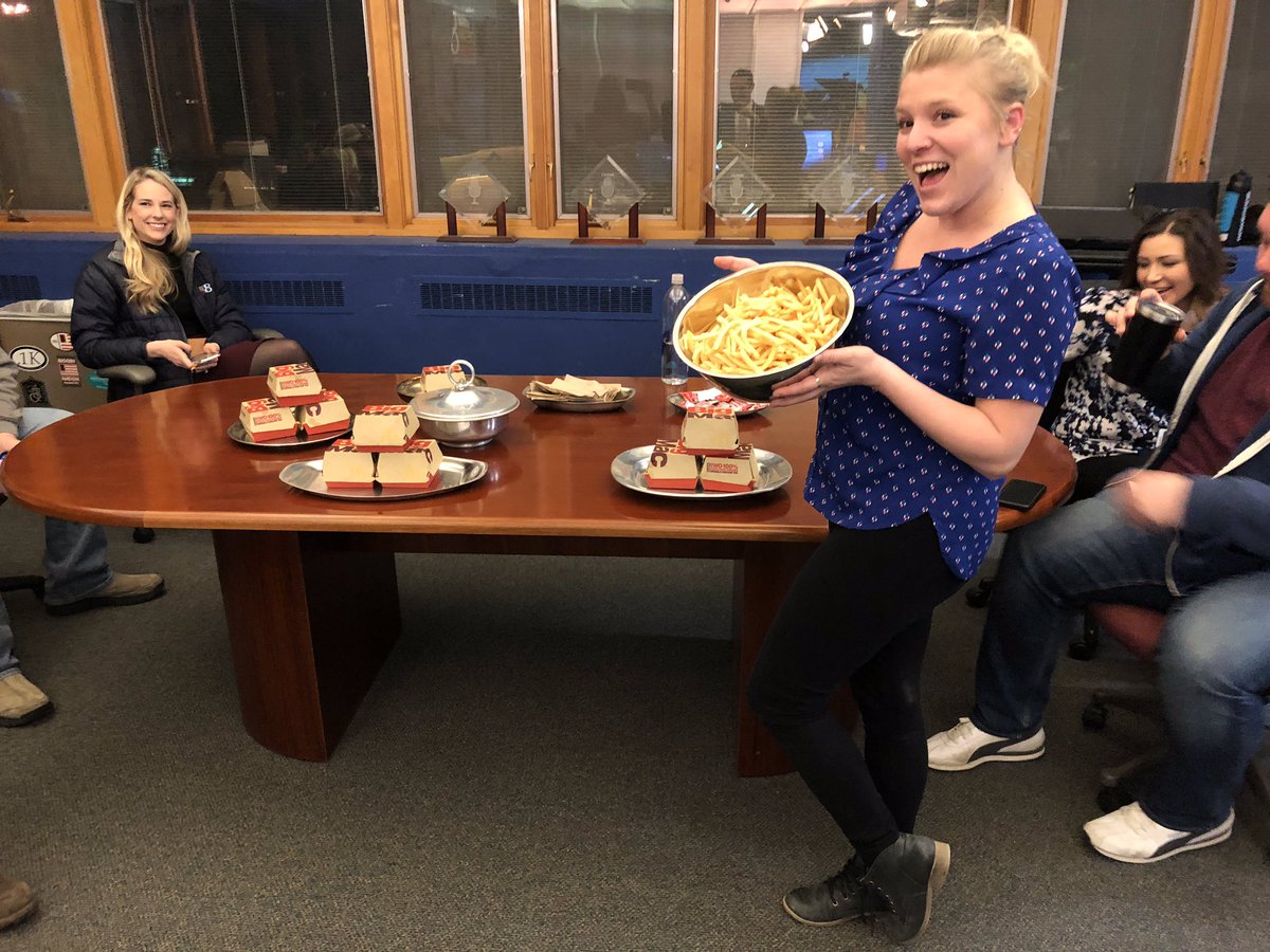 traffictom8's tweet photo. We are going to miss you @BritDykstra!!! Big thank you to @McDonalds for doing team Daybreak a solid and grilling us up some Big Macs super early!!!! https://t.co/Owb46OIuVb