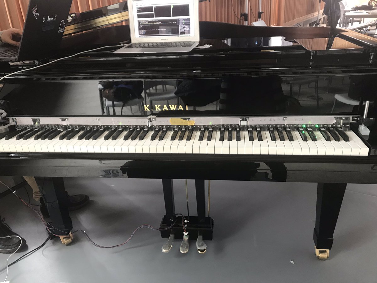 anneveinberg's tweet image. #iclc2019 @InstrumentsLab #KeyScanner is setup and ready to soundcheck! We’re so excited to share this piano midifyer with the @incolico community and of course to #offzz our #CKalculator @0felipeignaci0