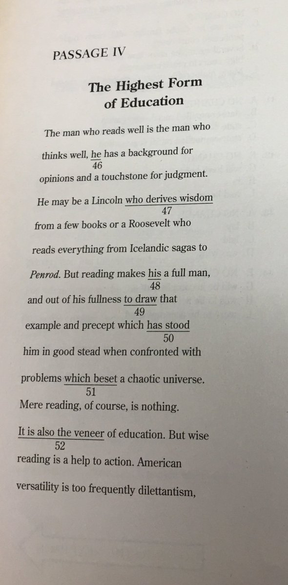 BHSDawgLibrary's tweet photo. It's #ACTFriday and we're giving away lunch at Chick fil A. Read passage IV in the first image and be first to answer the questions 45-49 correctly. Reply to this tweet! @SpencerLongBHS https://t.co/Uf13tjIC4z
