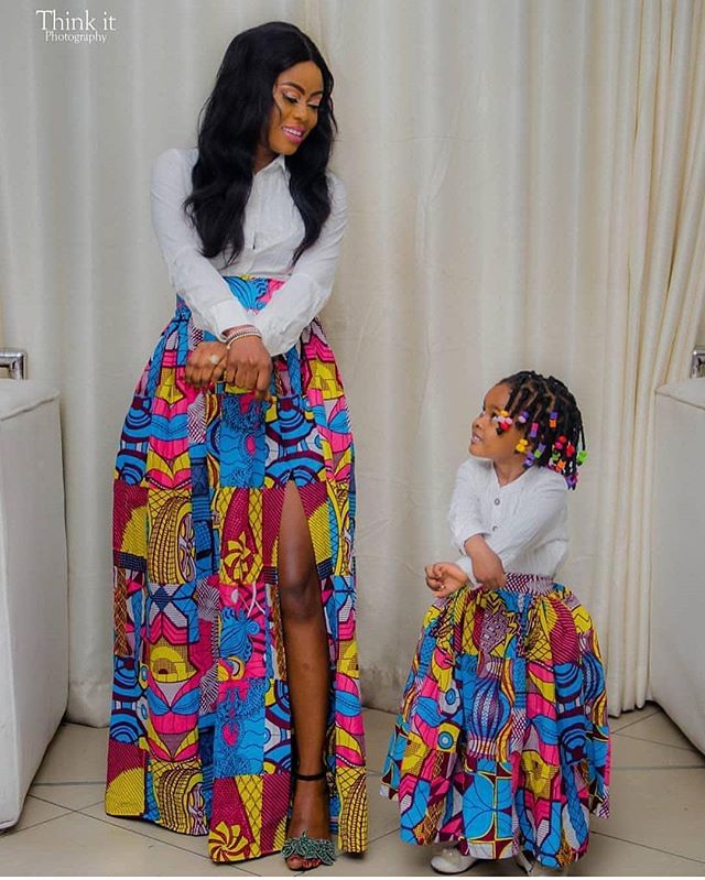 kitenge designs for mother and daughter