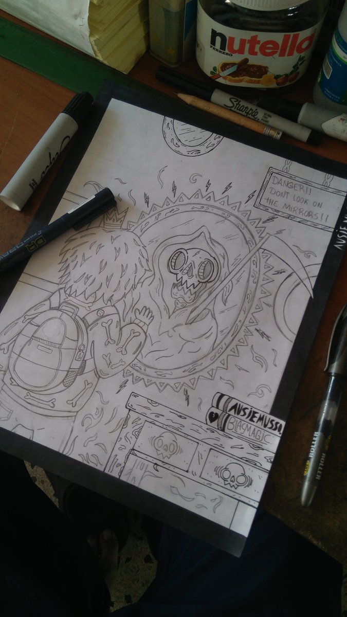 ausiemusso's tweet photo. Ayer me puse a terminar esto, y bueno, ya esta listo, ojala les guste.
#art #b&w #popsurrealism #surrealism #artwork #brutsumission #lifeformdrawingclub #ilustration #drawnbaw #skull #bones #kill #killer #cute #diseñodepersonajes #characterdesign #ilustration #monsterb&w #b&w https://t.co/jJEvPdUIfC