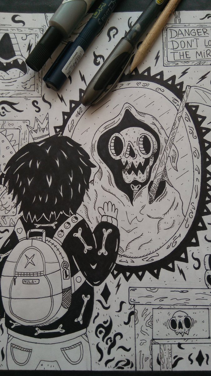 ausiemusso's tweet photo. Ayer me puse a terminar esto, y bueno, ya esta listo, ojala les guste.
#art #b&w #popsurrealism #surrealism #artwork #brutsumission #lifeformdrawingclub #ilustration #drawnbaw #skull #bones #kill #killer #cute #diseñodepersonajes #characterdesign #ilustration #monsterb&w #b&w https://t.co/jJEvPdUIfC