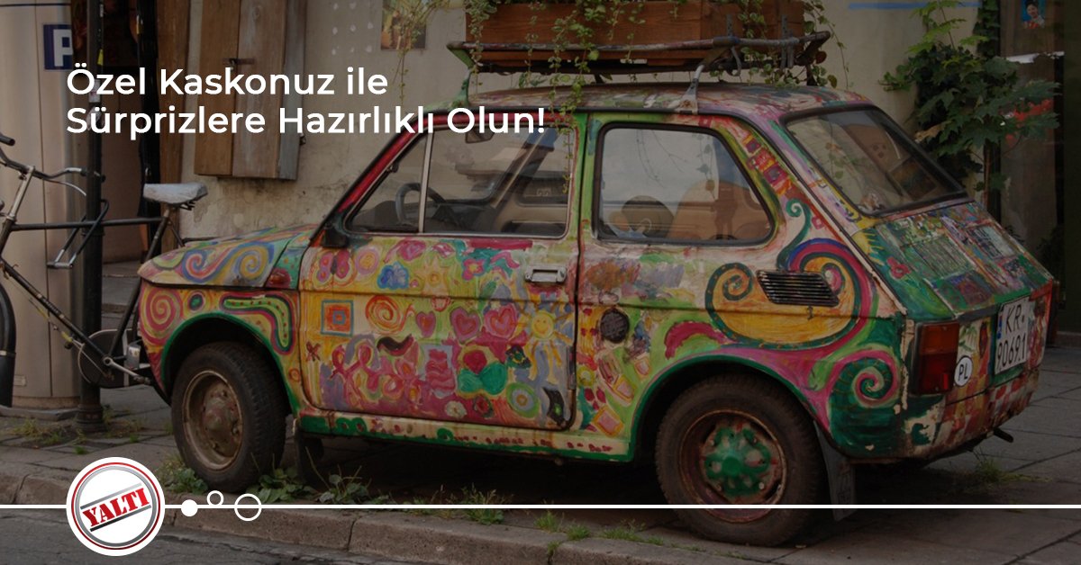 Sanatın her dalı bir harika! 🎨 Ancak bir sabah arabanızı rengarenk bulursanız da size özel düzenleyeceğimiz kaskonuz yanınızda. 👇yaltisigorta.com.t