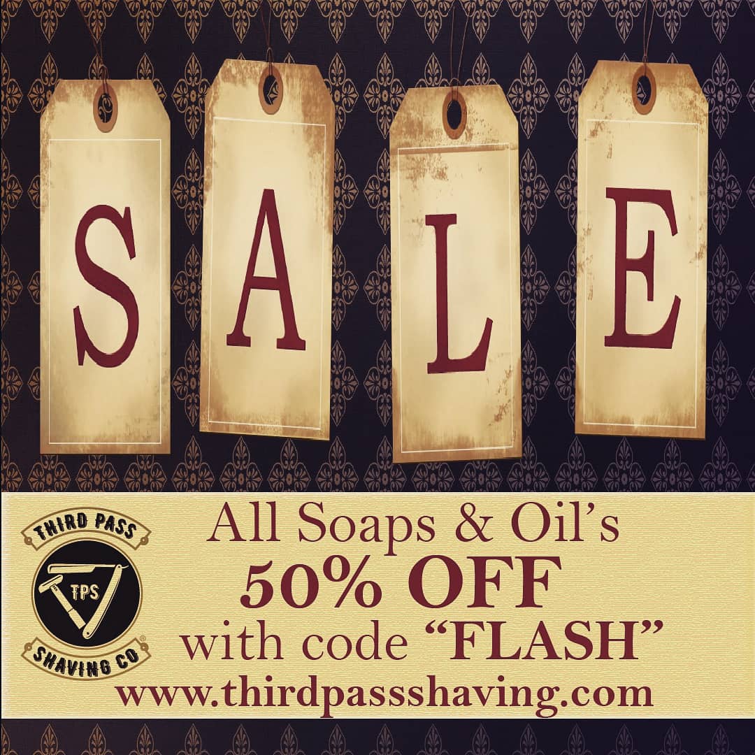 FLASH SALE: 50% off & FREE standard shipping on all Shave Soaps and Beard Oils! Use code 'FLASH' at checkout!
-
-
-
#thirdpassshaving #thirdpassshavingco #flashsale #50percentoff #gentlemenscollection #heroscollection #artisanshavesoap #wetshaving #beardoil #beardedmen