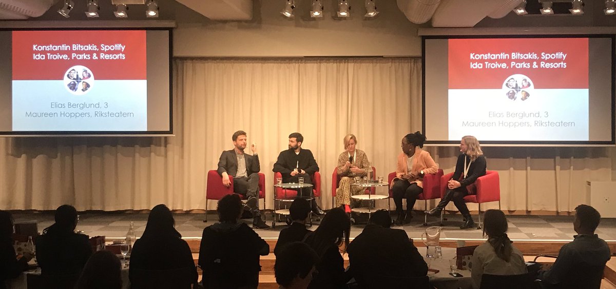 AmaAndric's tweet photo. Amazing panel currently on talent & diversity @Tre @Spotify @gronalund @Riksteatern #sofreshing #brilliant #authentic #HRTHEREALDEAL19 https://t.co/pHHgwBtQiN