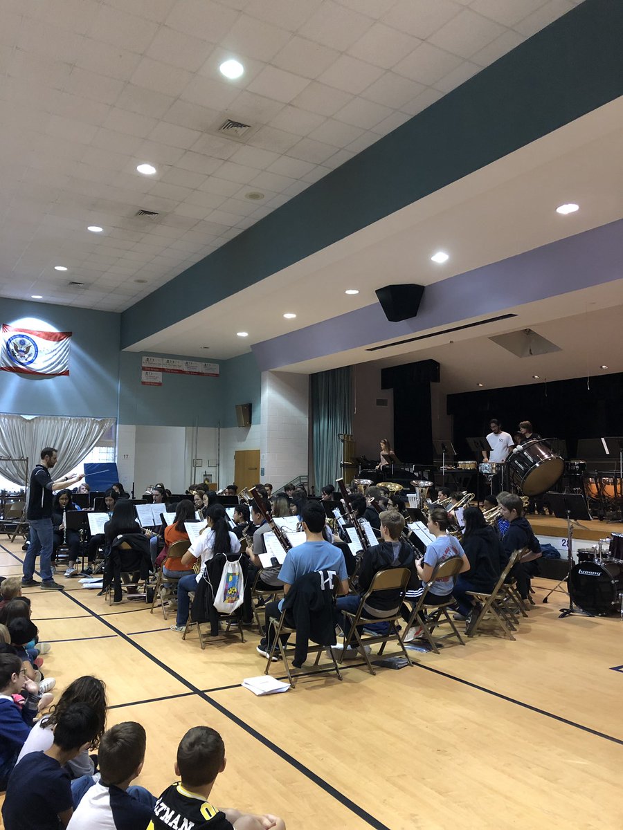 paigeeverson's tweet photo. Excited to host the @DDMSBuzz 8th grade and @GreenHopeBand bands at our school this morning! They were amazing! @DDEDolphins @WCPSS @WCPSSTeam https://t.co/zDfN8RPFAa
