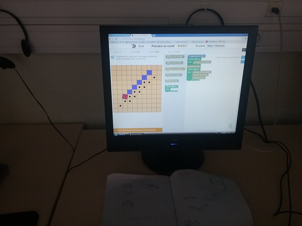 vb80260's tweet photo. Julie a terminé 79 ème sur 7116 du concours Castor informatique et Arthur dans le top 300 👍 https://t.co/6yVek3olai