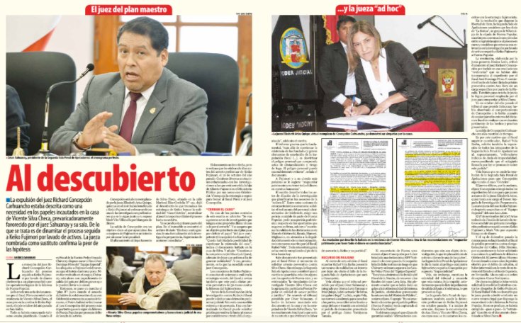 ensustrece's tweet photo. En @ensustrece: AL DESCUBIERTO. La expulsión del juez Richard Concepción Carhuancho está directamente relacionada con la intención de dinamitar el proceso seguido a Keiko Fujimori por lavado de activos. La jueza nombrada como sustituto confirma lo peor de las hipótesis. https://t.co/NOwoWESqKA