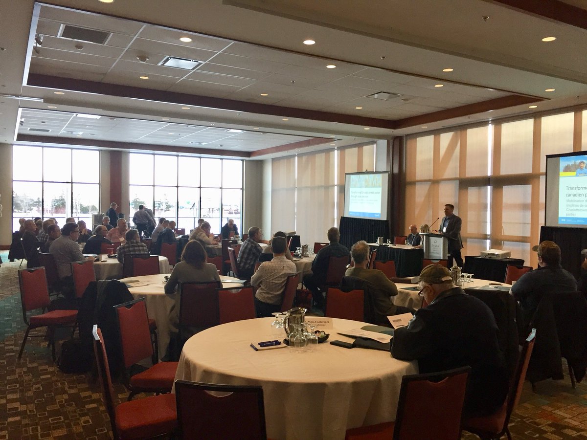 Very nice at Charlottetown today. The attandance is very good for the session value creation in grain sector in Canada 🇨🇦.