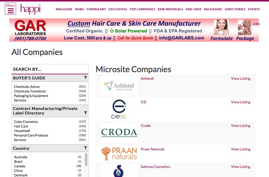 HappiMagazine's tweet photo. Our 2019 Buyers' Guide is all updated and headed to the printer. If you can't wait for snail mail, find what you need here! #cosmeticchemistry #householdcleaners  https://t.co/KFhsSADpik https://t.co/h6DVtbPEwk