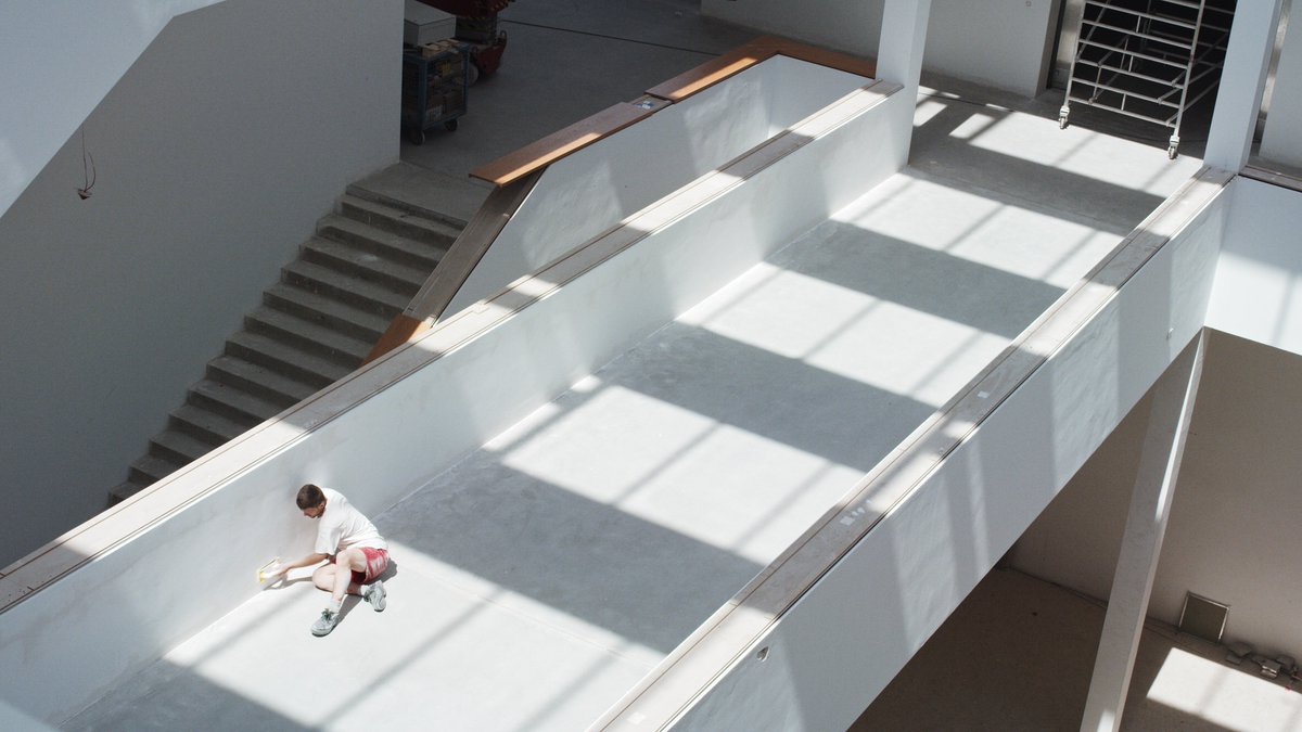 BerlinaleForum's tweet photo. "It casts light and shadow according to its own whims" #YearsofConstruction #HeinzEmigholz @BerlinaleForum https://t.co/pKaszkSys2