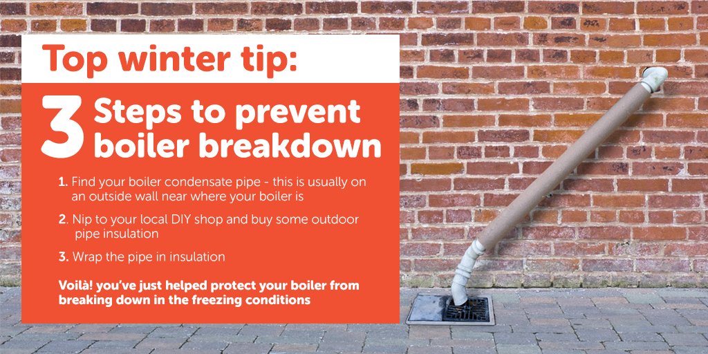 Boiler Condensate Pipe Outside Cold Weather Boiler Condensate Pipe