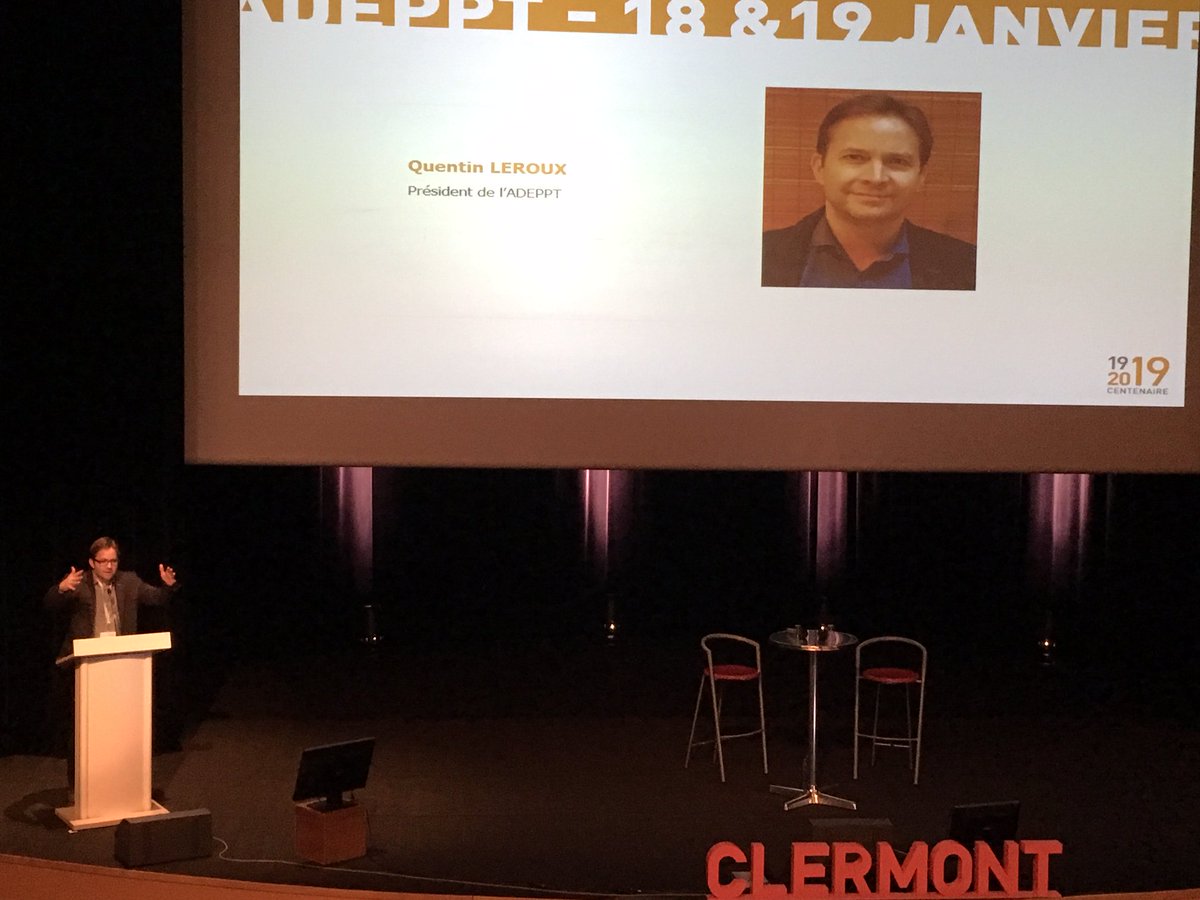 espaceprepas's tweet image. [EVÉNEMENT] 🎉
Quentin Leroux, président de l'@Adeppt_ECT, ouvre officiellement le congrès 2⃣0⃣1⃣9⃣ de l'association devant une assemblée de professeurs venus nombreux à ce rendez-vous accueilli cette année par l'@ESCClermont.