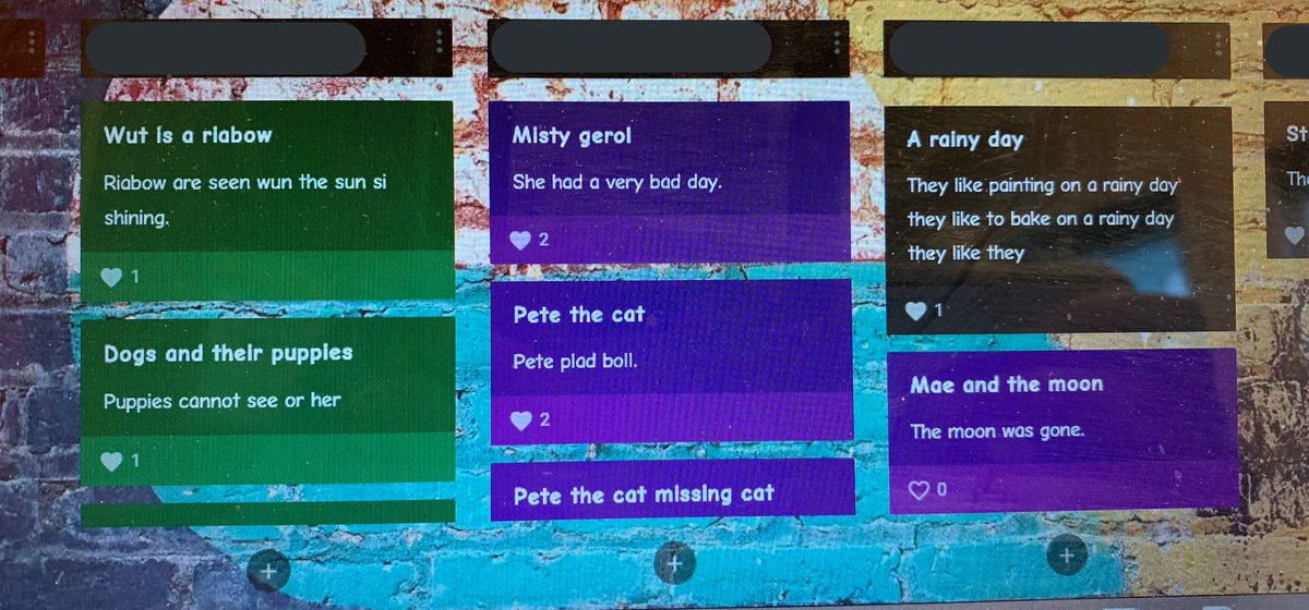 tabs_belella3's tweet photo. READING DUMP! Our class has been taking pride in sharing about books they have read and it is awesome to see! #padlet #FDELearns #wcpsmd https://t.co/mK7o5RPveA