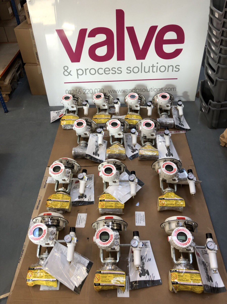 ValvePS's tweet photo. To finish off another great week, we have a nice order for thirteen 25mm Valtek Control Valves heading to one of our UK Chemical Customers.

#valves #chemicalprocessing #controlvalves #flowserve #valveandprocess #valtek https://t.co/BiYK9ed90t