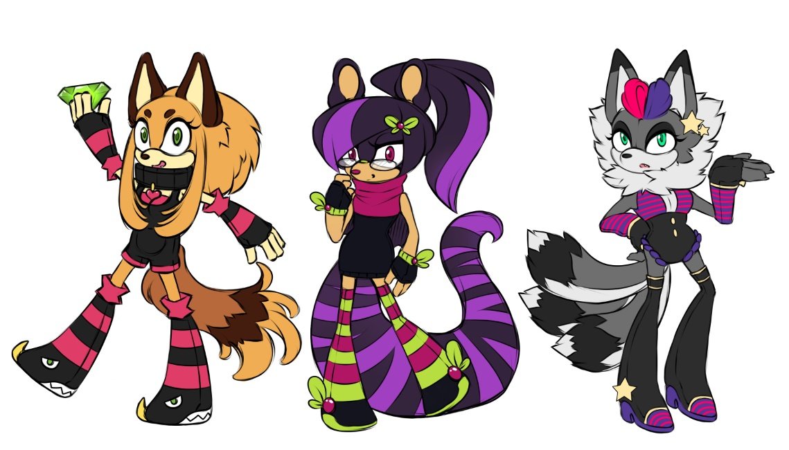 FLASHBACK FRIDAY !
Look at how far my Sonic Team came ♥
Their recent Name is btw Team NEBULA
Shira the Fox - (Flight,Telekinesis,really derpy)
Fury the Dhole - (Speed,Moonjump, kinda shy)
Fauna the Maned Wolf - (Power,freakin Sassy)
#Rinera #SONIC #FlashbackFriday