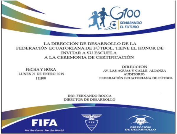 LifeFSport's tweet photo. Gracias a la @fefecuador por la invitación a nuestro Centro a la ceremonia de certificación del proyecto #G100 donde estamos los mejores formadores del Ecuador. #lfs10 @uribeyschwarzkopf @BalanceFitEC @SDQUITO @PoweradeEcuador @Boman_Sport https://t.co/OY4AFwFLPf