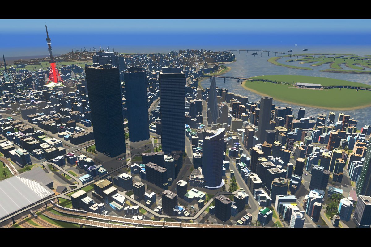 超高層ビル 都市開発研究所の中の人 きりぼうくん Twitterissa え なにシティーズスカイラインやり始めたの 俺 人口万辺りで パソコンが限界になってやめちゃってるけど