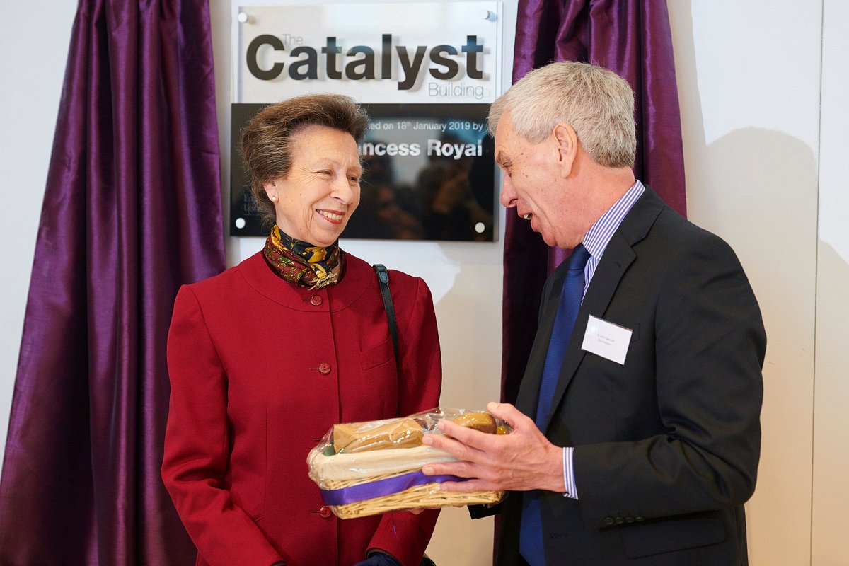 HRH The Princess Royal with Vice-Chancellor John Cater.