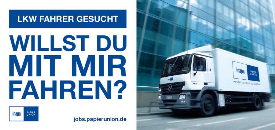 Lkw Fahrer Gesucht Kraftfahrer M W D Ce Feinpapiergrosshandel T Co Nchnzpfprl Via Jobberia Lkwfahrergesucht