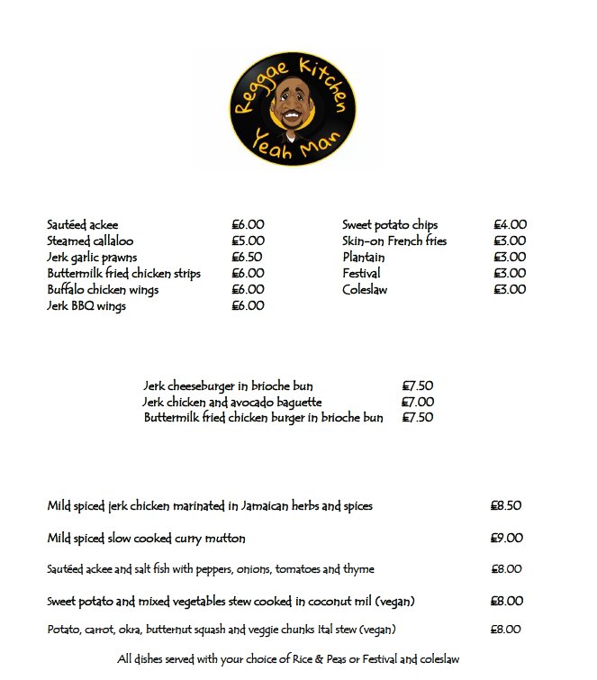 BIG NEWS! 📣

We've taken over the kitchen <a href="/2648cambridge/">2648 Cambridge</a> on Trinity Street.
Serving Monday to Saturday 5pm - 10pm 🇯🇲

You can also order through <a href="/JustEatUK/">Just Eat UK</a> and <a href="/Deliveroo/">Deliveroo</a> and have your food delivered.

New and improved menu (with new #vegan options) 👇