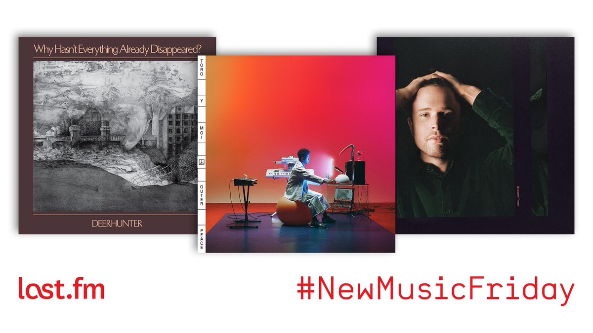 lastfm's tweet photo. What are you listening to on #NewMusicFriday? 🤔 Worth scrobbling now: #AssumeForm by @JamesBlake, #OuterPeace by @ToroyMoi,  #WHEAD? by @DeerhunterMusic 🎶 #FridayFeeling  #NMF Share your recommendations with us below! 👌
👉 https://t.co/2zw0rjh6mn https://t.co/JxU1zV3Vgs