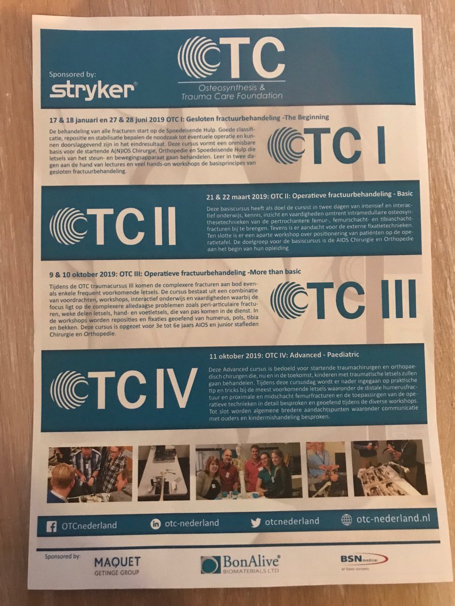 OTC programma 2019. Schrijf je in!