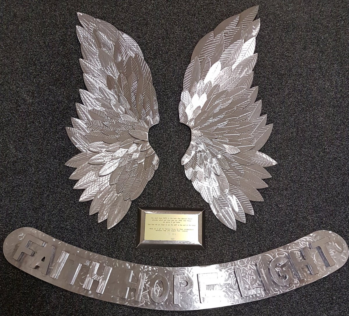 Cazzie_Smada's tweet photo. Unbelievable gift for our amazing Crisis workers at #HarrisonHouse today.  Hard not to be humbled and brought to near tears with such a heartfelt and hand crafted donation.   @WalshEllie @ayres_vicky https://t.co/wJd0XsHKfC