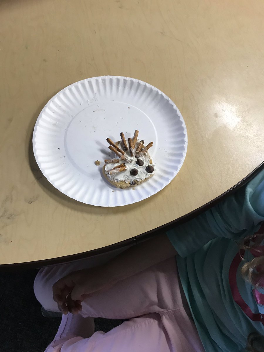 We had fun making Hedgie from The Hat today!  #Funfoodfriday #BCSROCKS #RESROARS