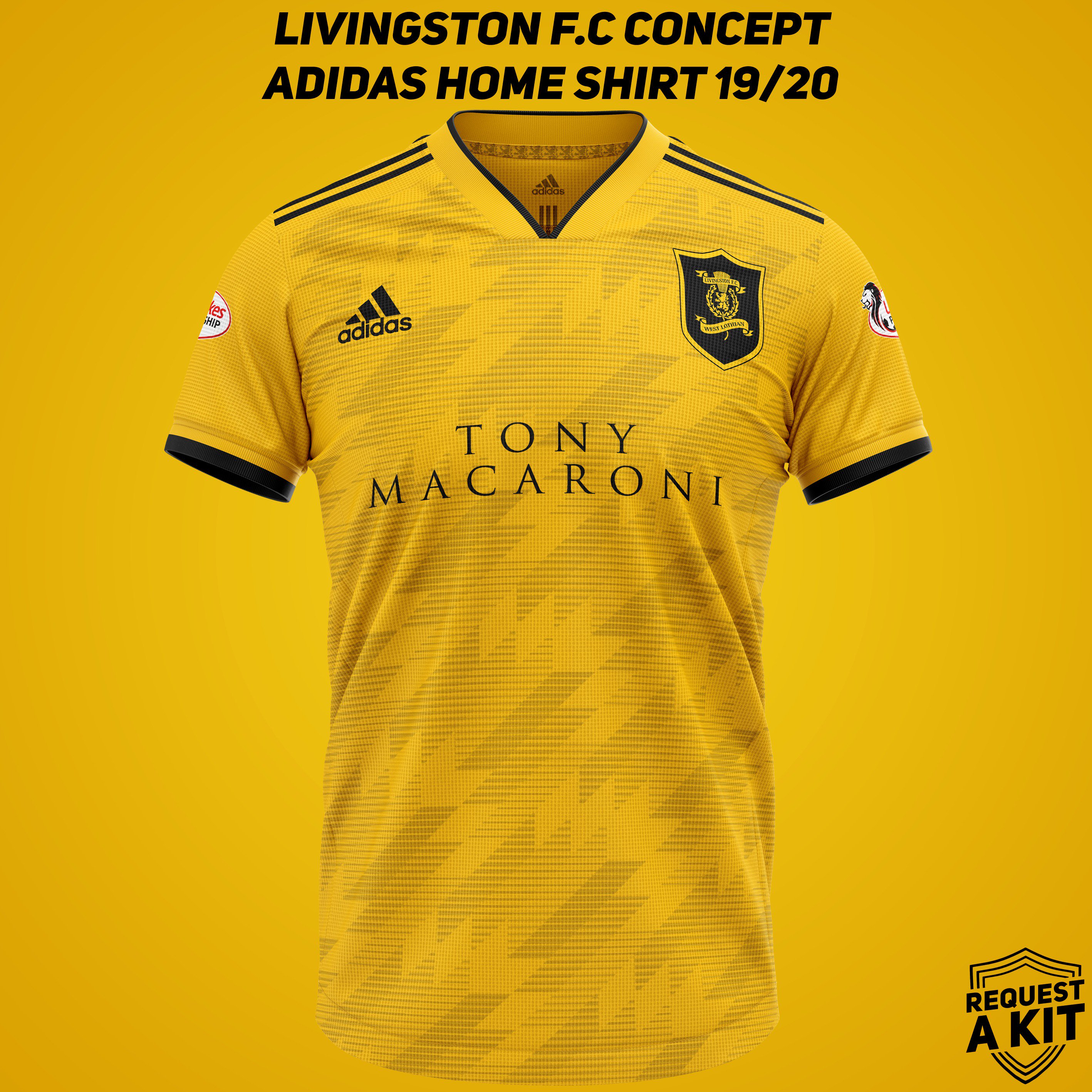 Request A Kit on Twitter: "Livingston F.C Concept Adidas Home and Away shirts 2019-20 (requested by @DanielS10Murie) #Livingston #SuperLivi #BeTheRoar #LFC #WeAreLivingstonFC #FM19 #WeAreTheCommunity Download for your Football Manager save here!: https