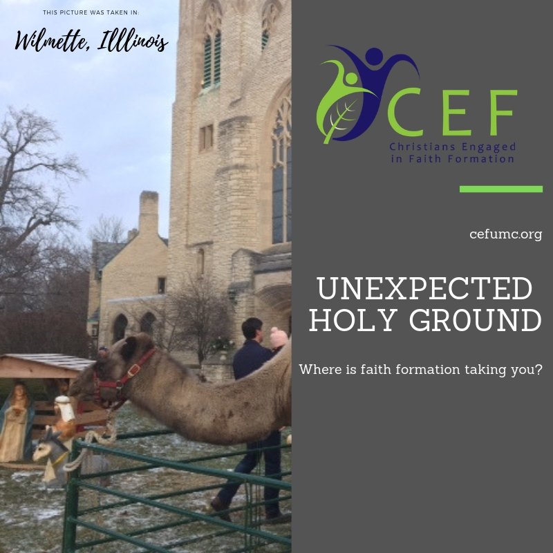 CEFUMC's tweet photo. The best part about grace is that it shows up in the most broken and surprising places. Is it a leader's living room or camels in the courtyard? CEF wants to know; where is faith formation taking you?

https://t.co/gJ1RIl7yTF https://t.co/1qI2SwbEli