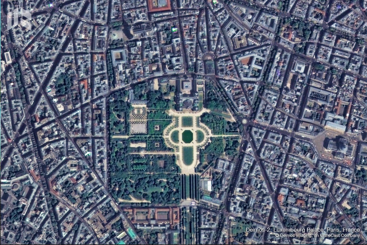 EarthDailyA's tweet image. #DEIMOS2 captured the #LuxembourgPalace, where the Paris Peace Conference opened on January 18, 1919. The accord reached there set the terms for the end of #WorldWarI. #OTD #ThisDayinHistory