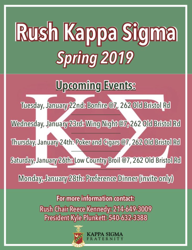 Come out next week to our rush events to get to know the brothers and have a good time. Hope to see you there! #appstategreeks
