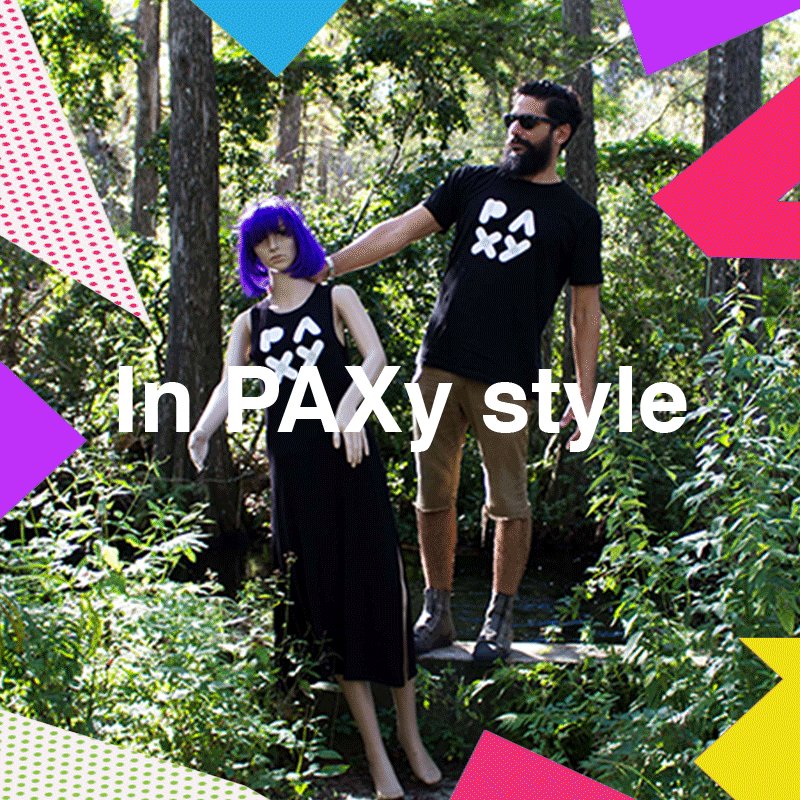 NOW you can wear a PAXy’s t-shirt around town. Donate $30 &amp; get yours at paxy.org/merchandise #dressawesome #supportArt