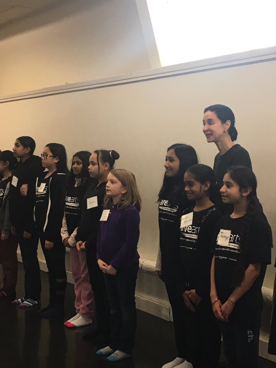 OperaAtelier's tweet photo. Co-Artistic Director Jeannette Lajeunesse Zingg is always delighted to make time to work with inner city kids - here with a selection of participants from the DAREarts program in Opera Atelier’s downtown studio. Thank you @dare_arts for joining us! #artseducation https://t.co/YSNO10neWN