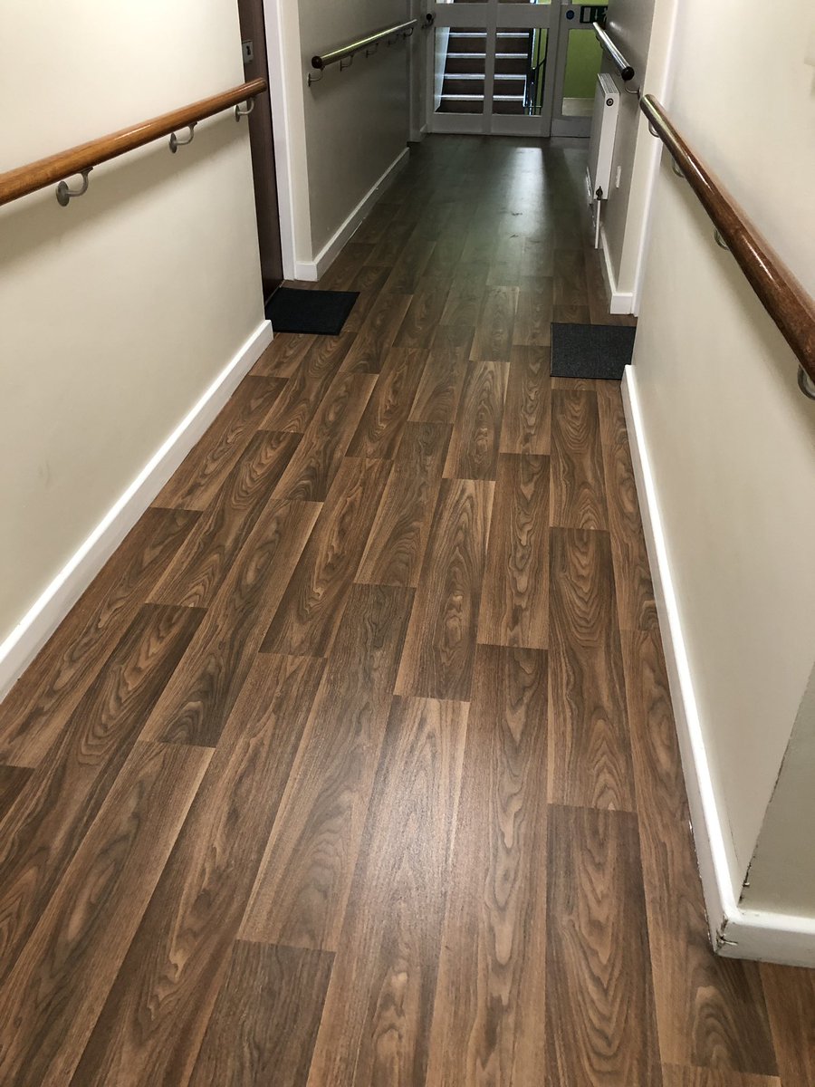 M2Flooring's tweet image. Forest fx install to communal areas of sheltered care home #polyflor