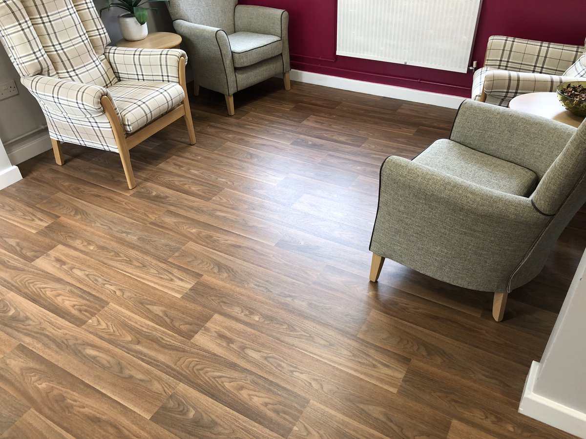 M2Flooring's tweet image. Forest fx install to communal areas of sheltered care home #polyflor