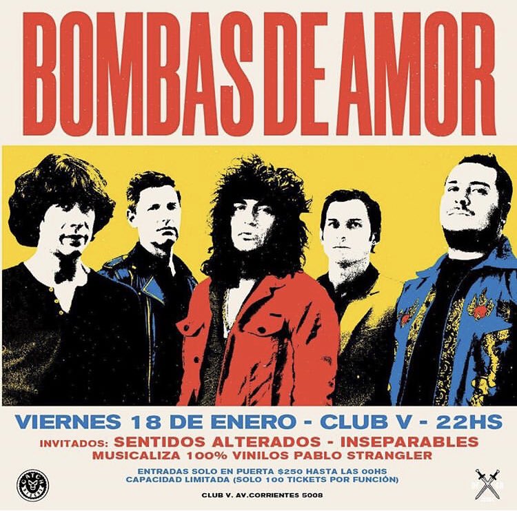 ClubVBar's tweet image. Llegó la primera bomba y estamos felices de que nos explote en la cara. Esta noche Bombas de Amor, Sentidos Alterados e Inseparables, el primero de los dos bombazos en Club V.